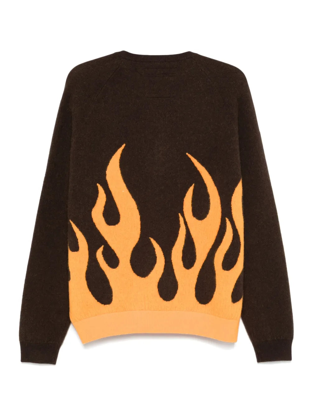 Flame-Jacquard Cardigan