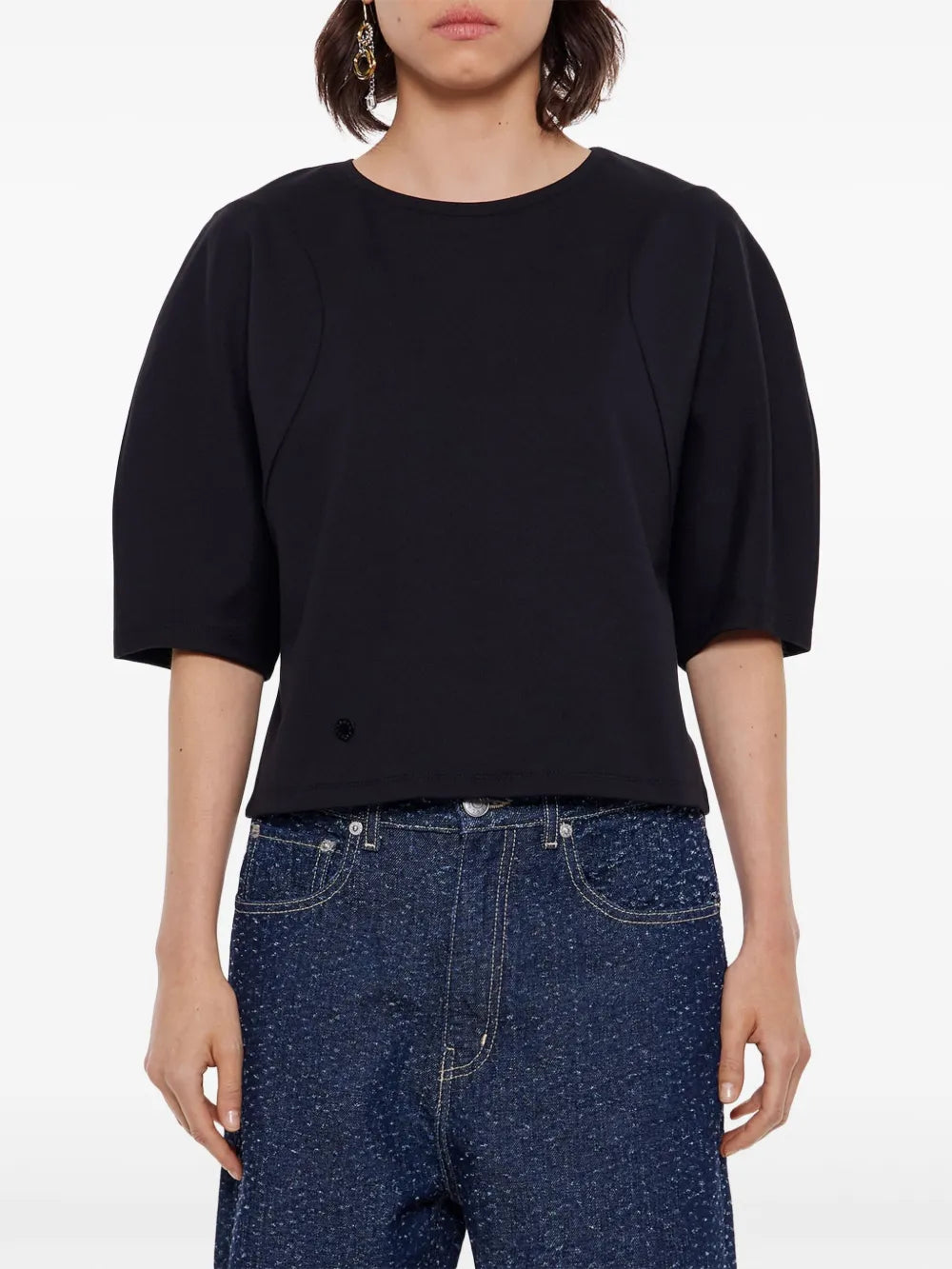Short-Sleeve Knitted T-Shirt