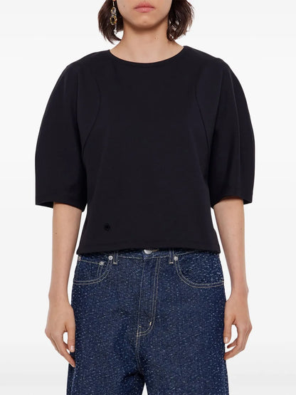 Short-Sleeve Knitted T-Shirt