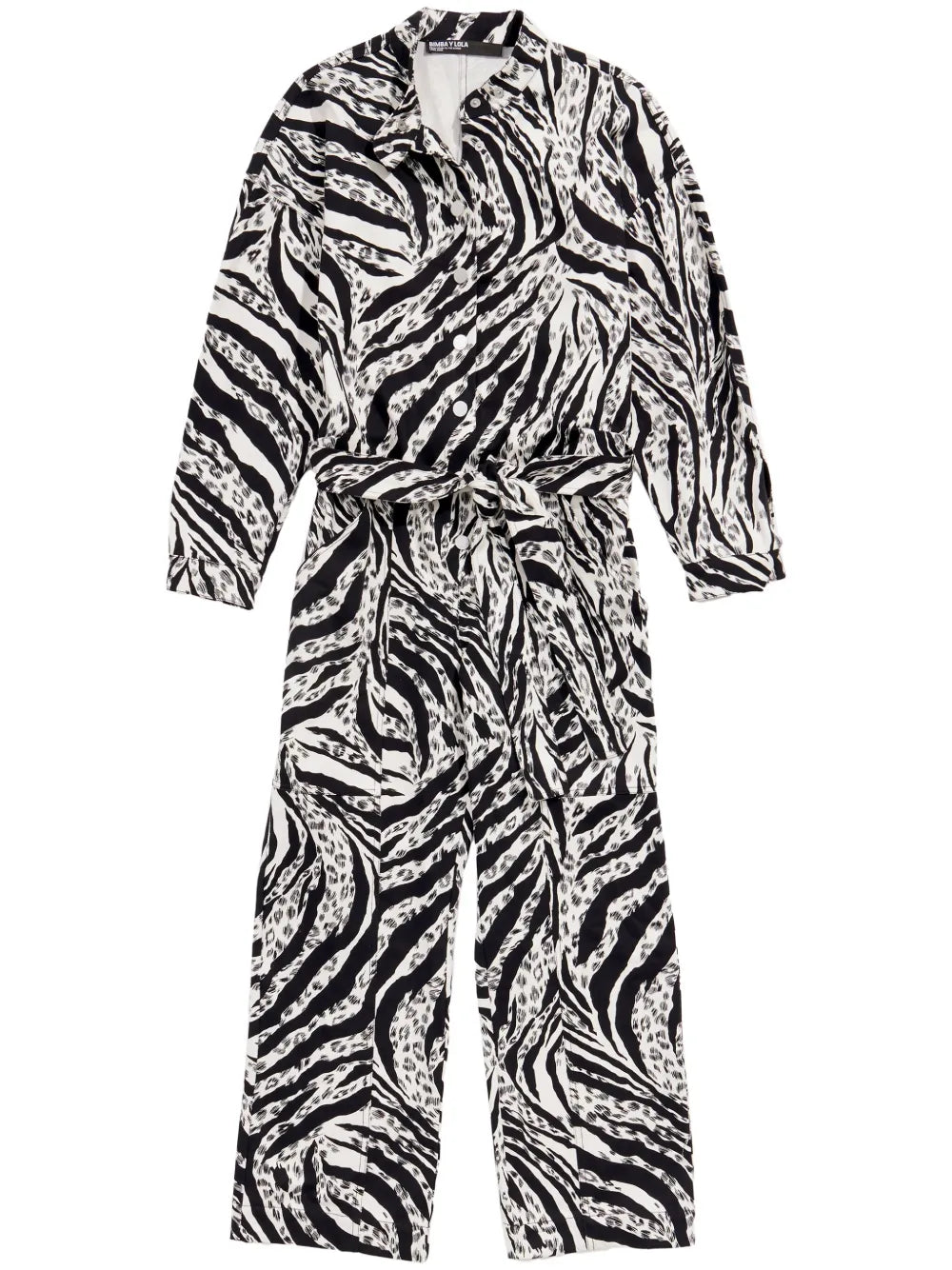 Zebra-Print Jumpsuit