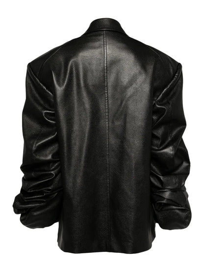 Double Breasted Power Shoulder Jacket