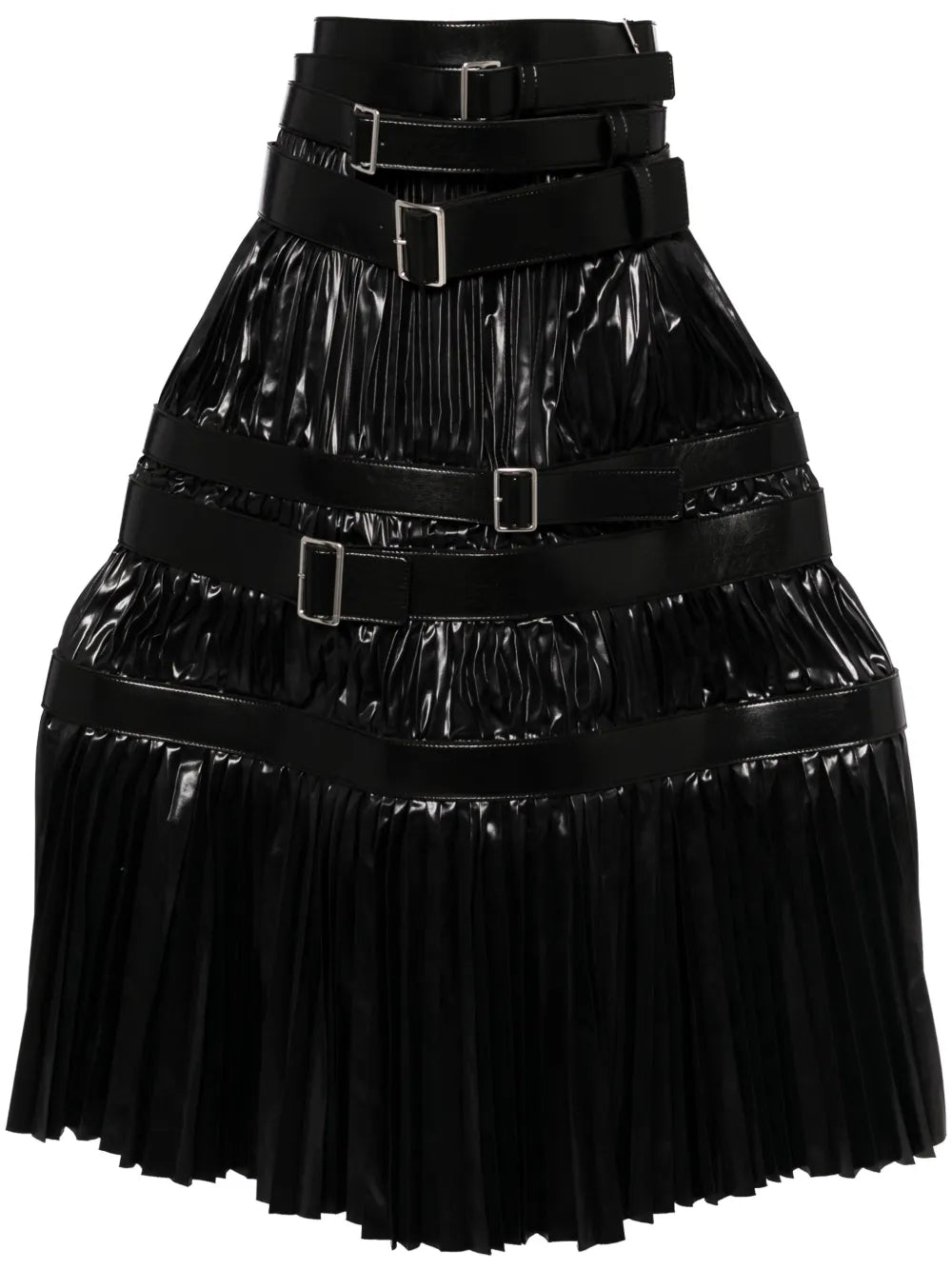 Tiered Belted Skirt