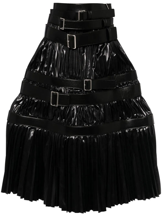Tiered Belted Skirt