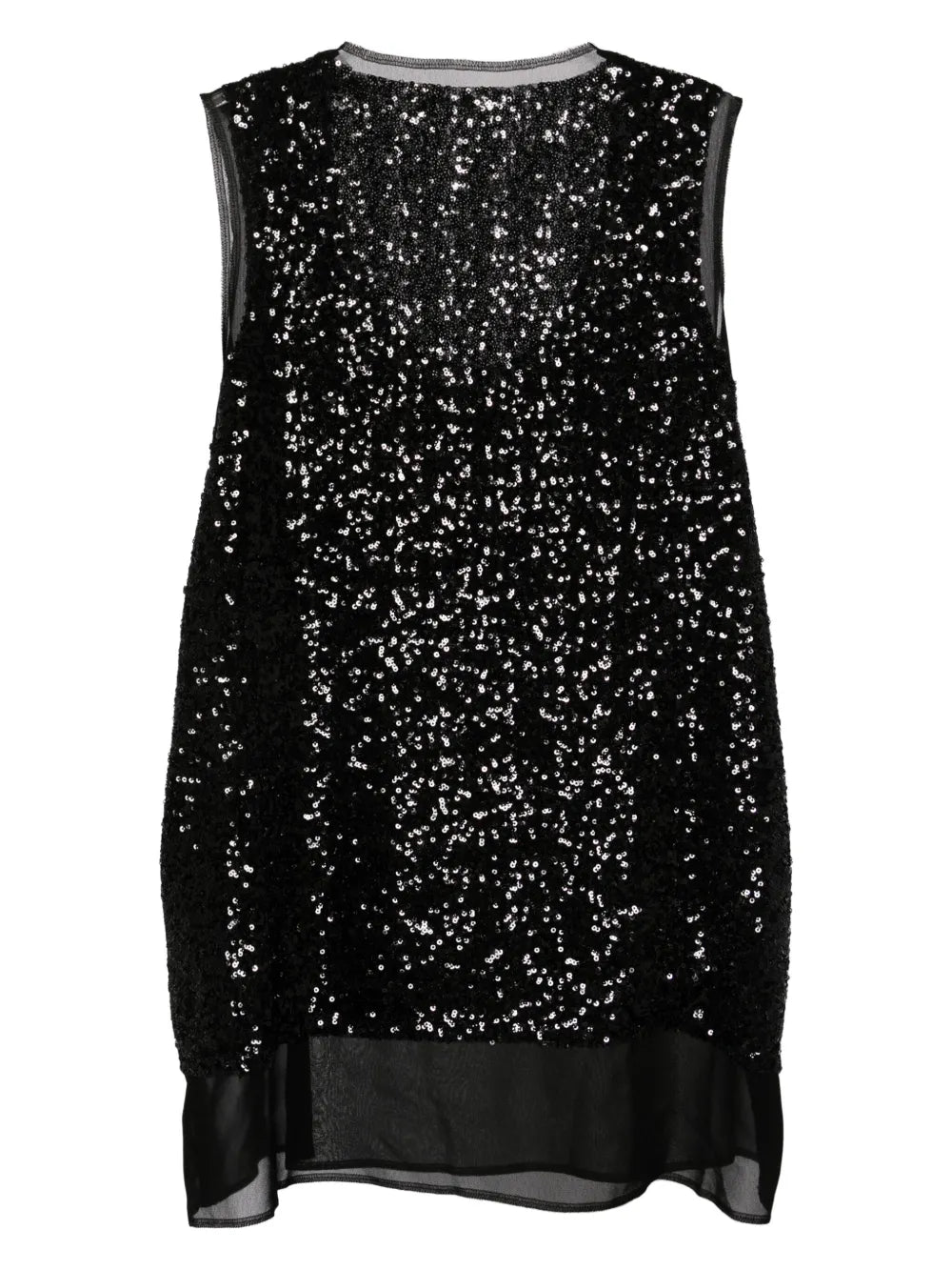 Sequin-Embelished Tank Top