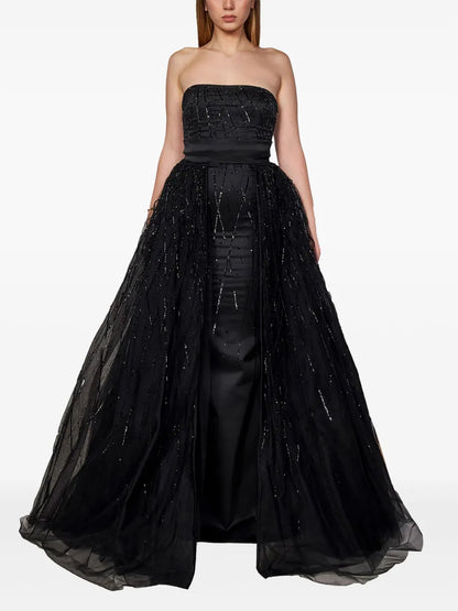 Open-Front Maxi Skirt