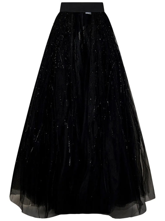 Open-Front Maxi Skirt