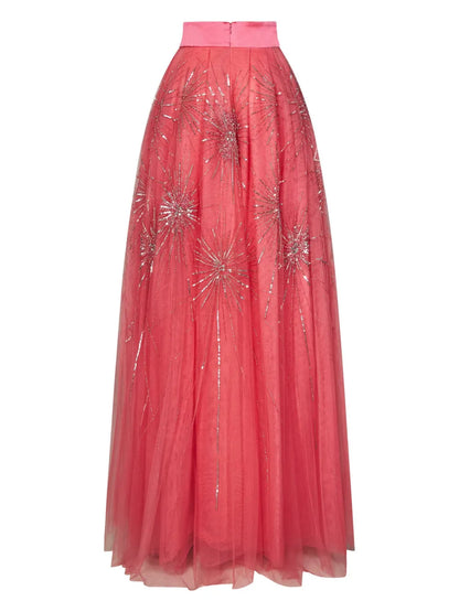 Rhinestone-Embellished Skirt