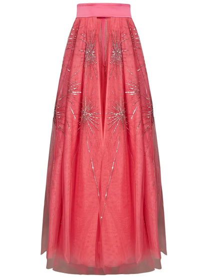 Rhinestone-Embellished Skirt