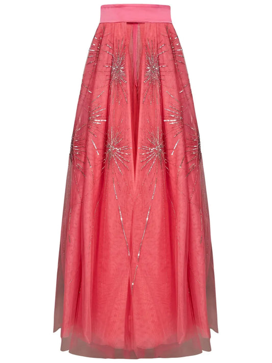 Rhinestone-Embellished Skirt