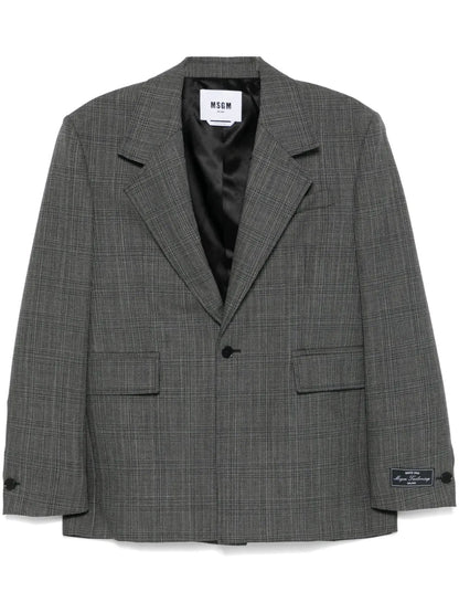 Checked Blazer