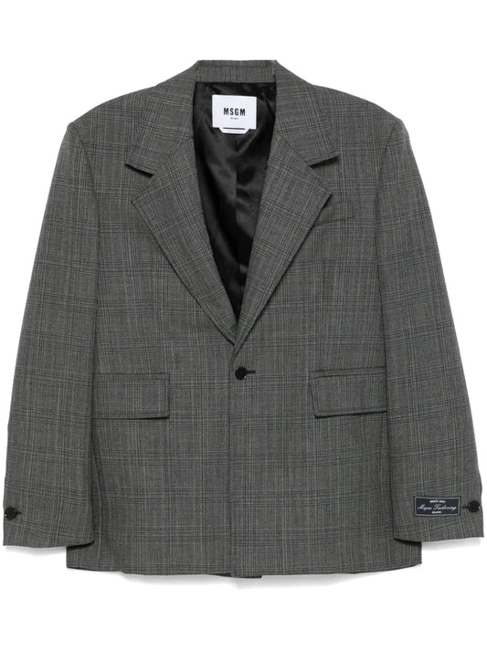 Checked Blazer