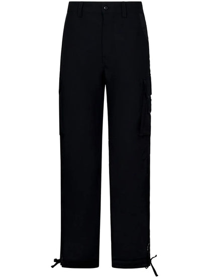 Drawstring-Cuffs Cargo Trousers