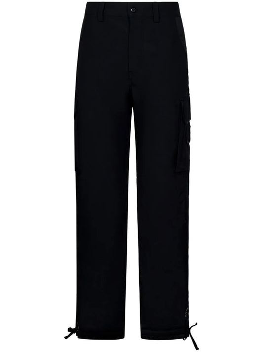 Drawstring-Cuffs Cargo Trousers