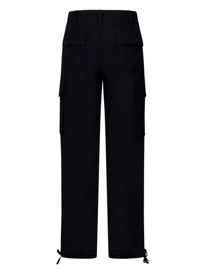 Drawstring-Cuffs Cargo Trousers