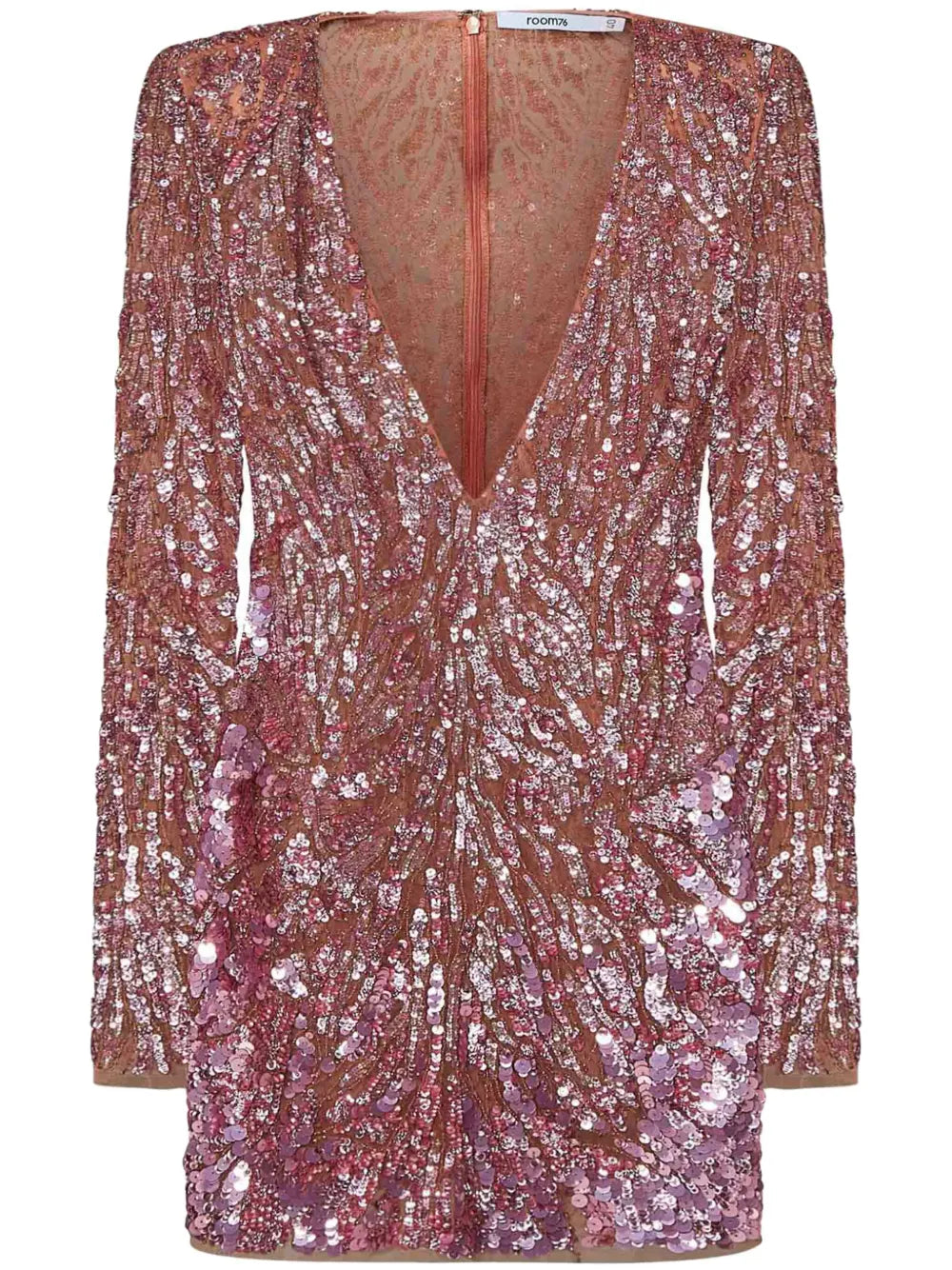 Sequin-Embellished Mini Dress