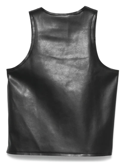 Faux-Leather Tank Top