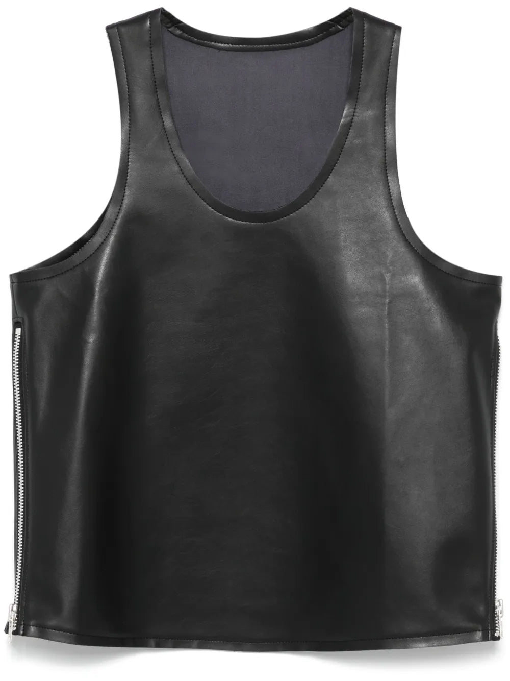 Faux-Leather Tank Top