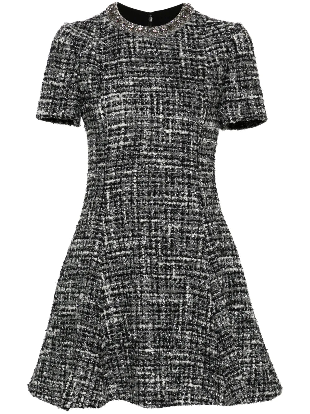 Crystal-Embellished Mini Dress