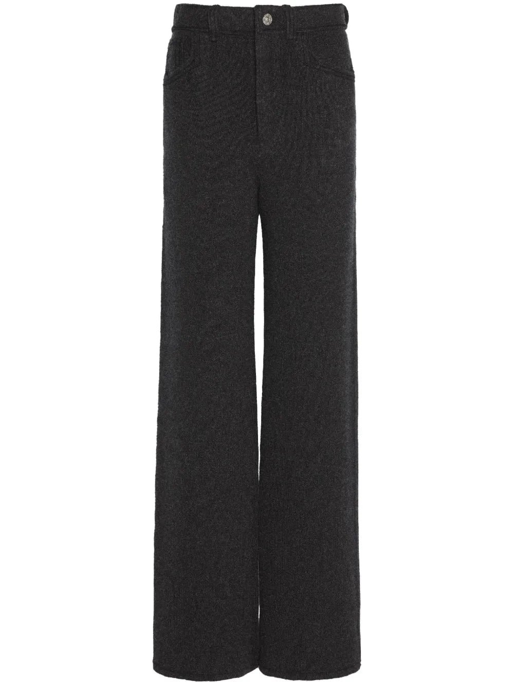 Wide-Leg Knitted Trousers