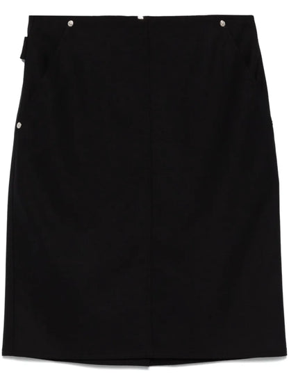 Rear-Slit Mini Skirt