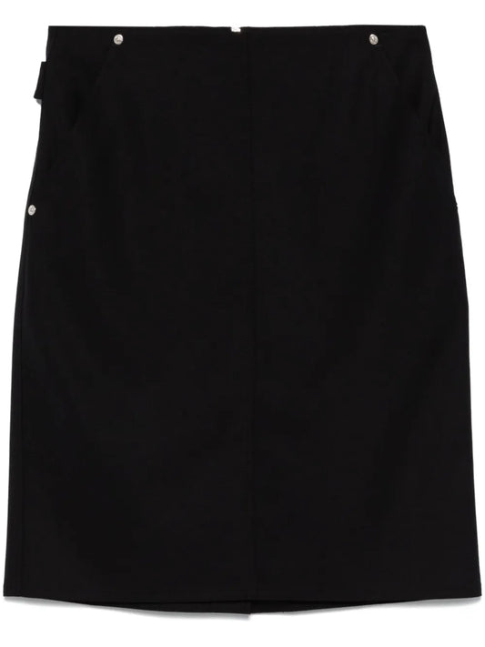 Rear-Slit Mini Skirt
