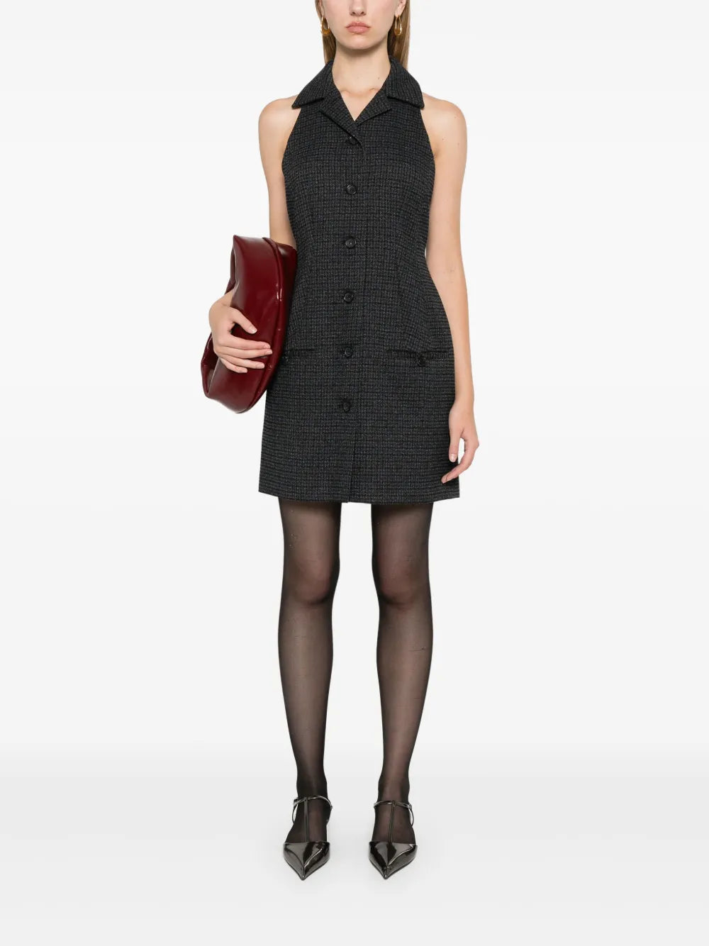 Houndstooth Mini Dress