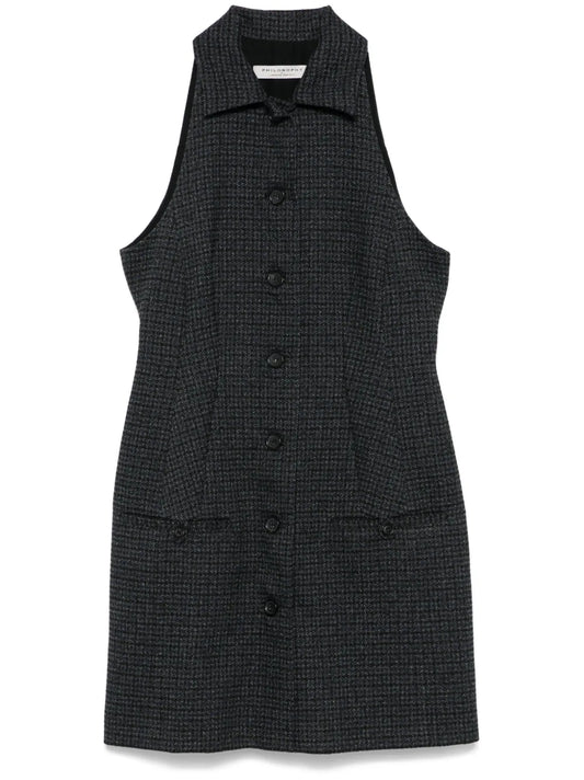 Houndstooth Mini Dress