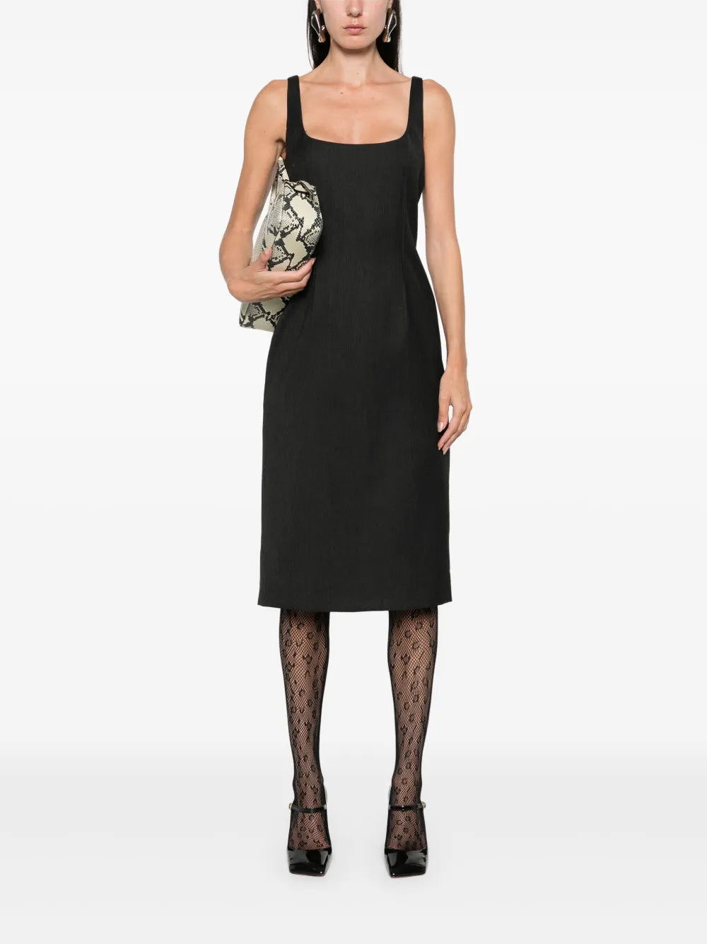 Virgin Wool Midi Dress