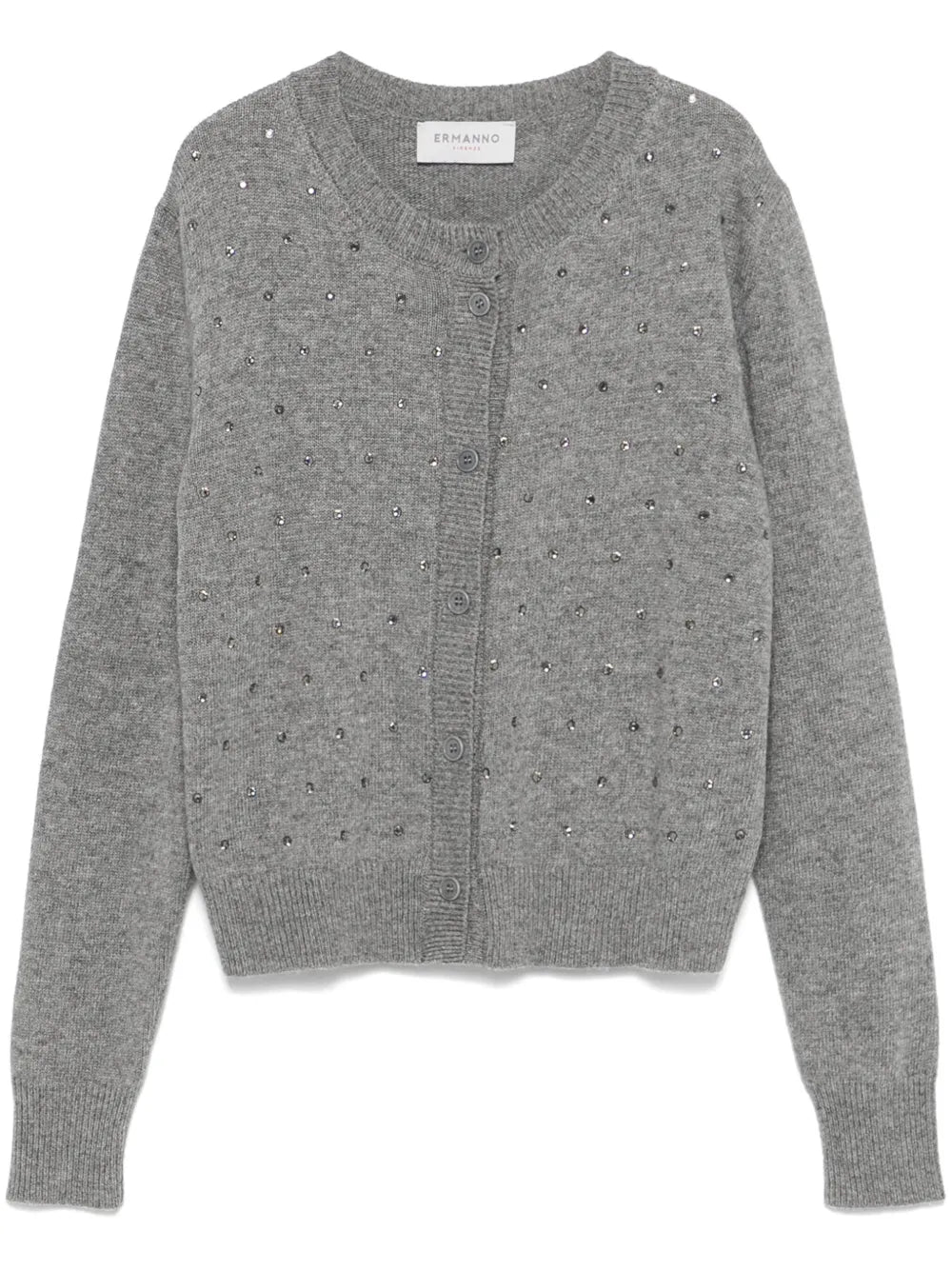 Rhinestone-Embellished Cardigan