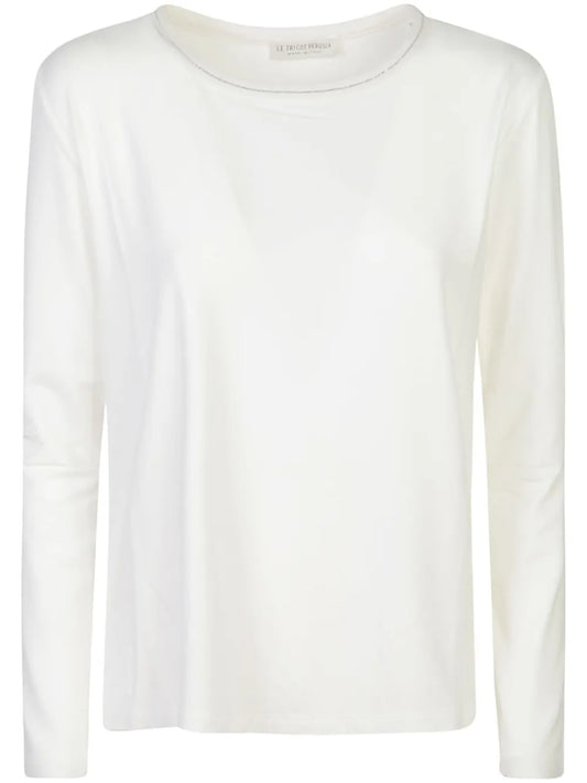 Embellished Neckline T-Shirt