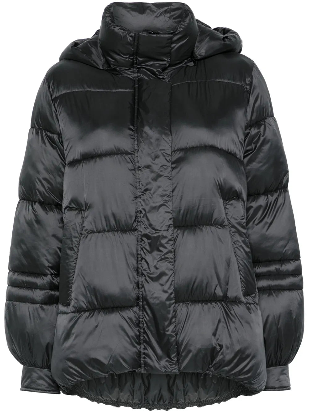 Striped Jacquard Puffer Jacket