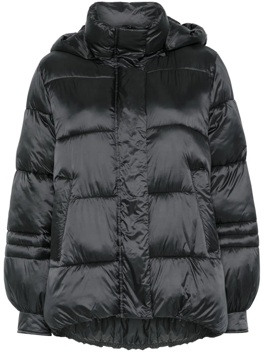 Striped Jacquard Puffer Jacket