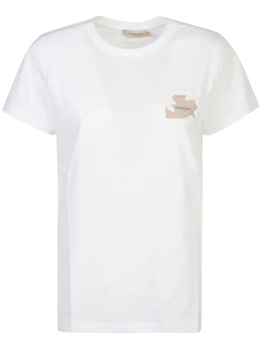 Logo-Patch Cotton T-Shirt