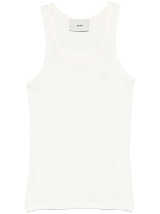 Logo Ribbed Tank Top