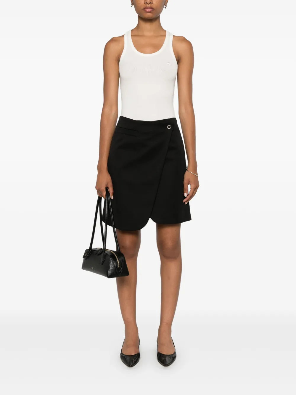Logo Ribbed Tank Top