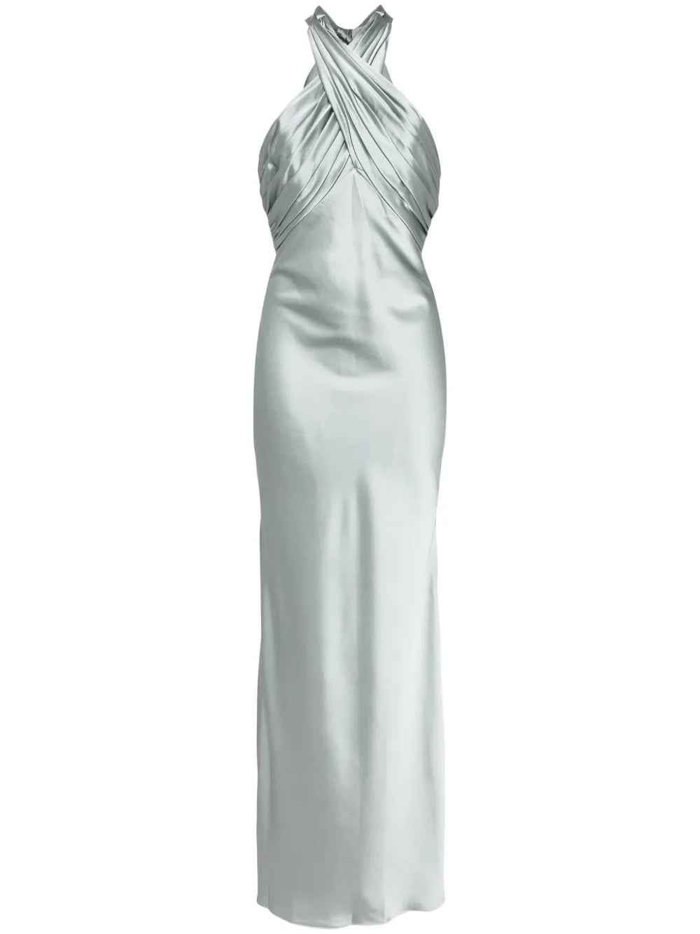 Ruched Halter Gown