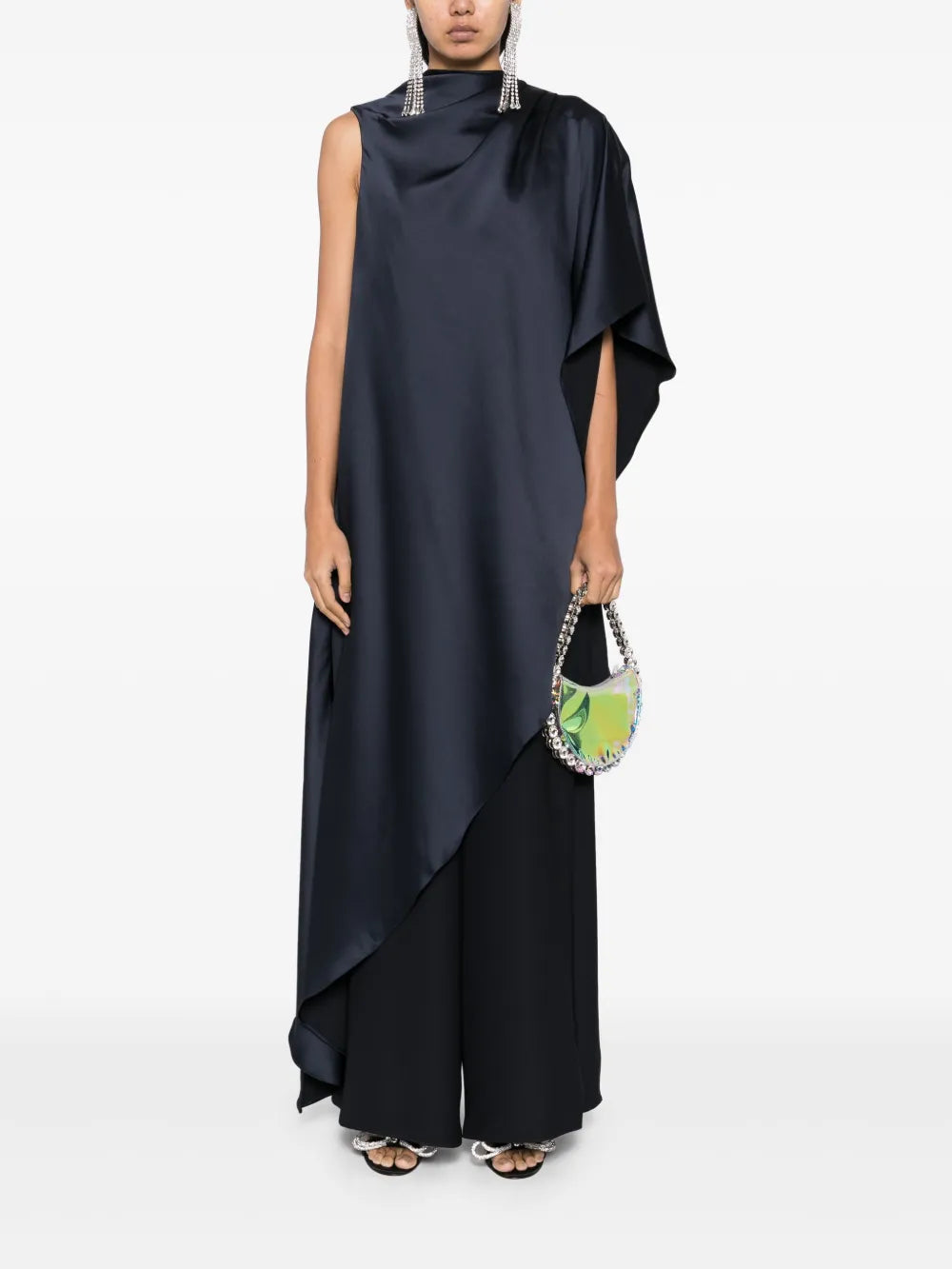 Asymmetric Draped Jumpsuit