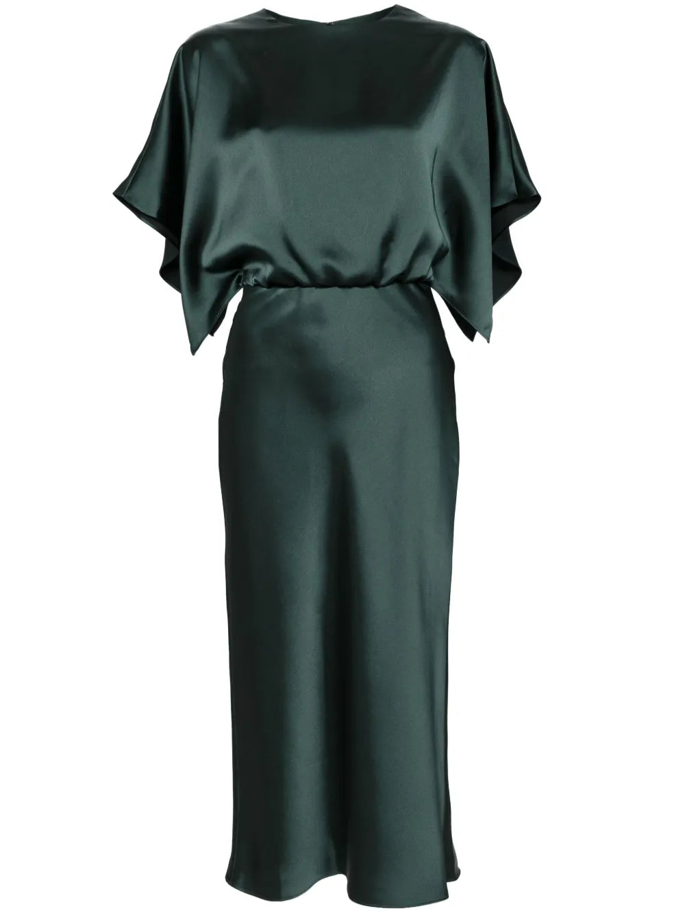 Draped Detailing Midi Dress