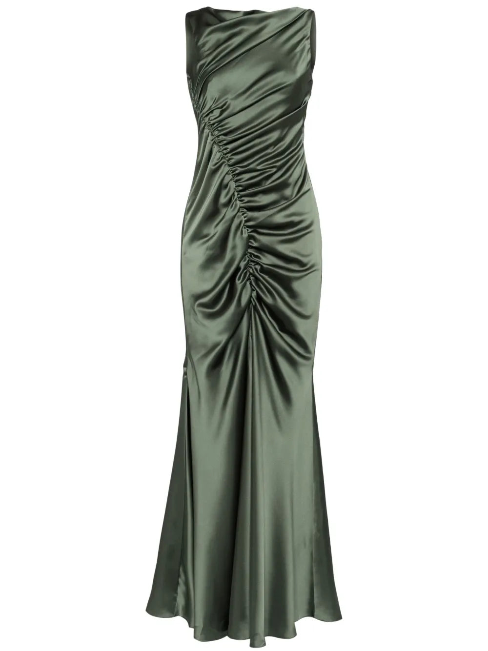 Satin Asymmetric Gown