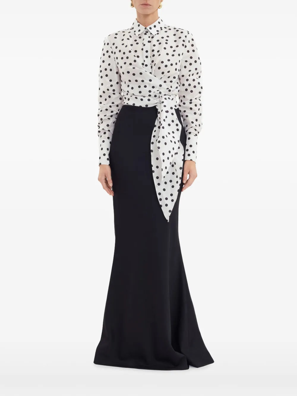 Side-Tie Fastening Shirt
