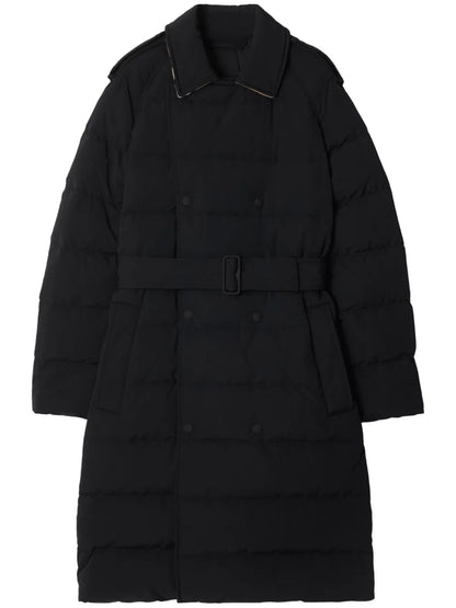 Mid-Length Nylon Puffer Coat