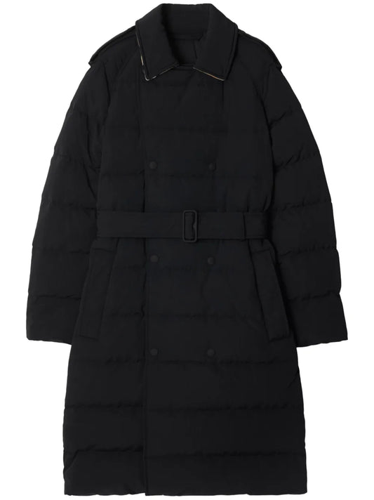Mid-Length Nylon Puffer Coat