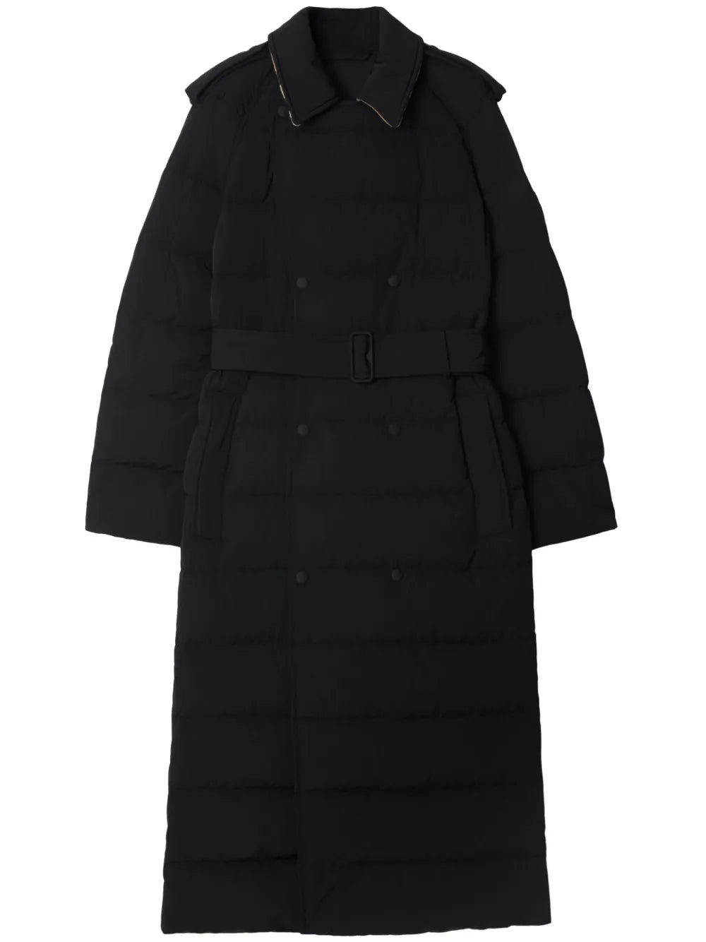 Shield-Appliquéd Puffer Coat