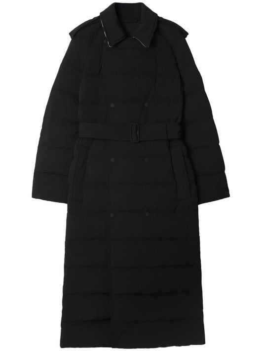 Shield-Appliquéd Puffer Coat