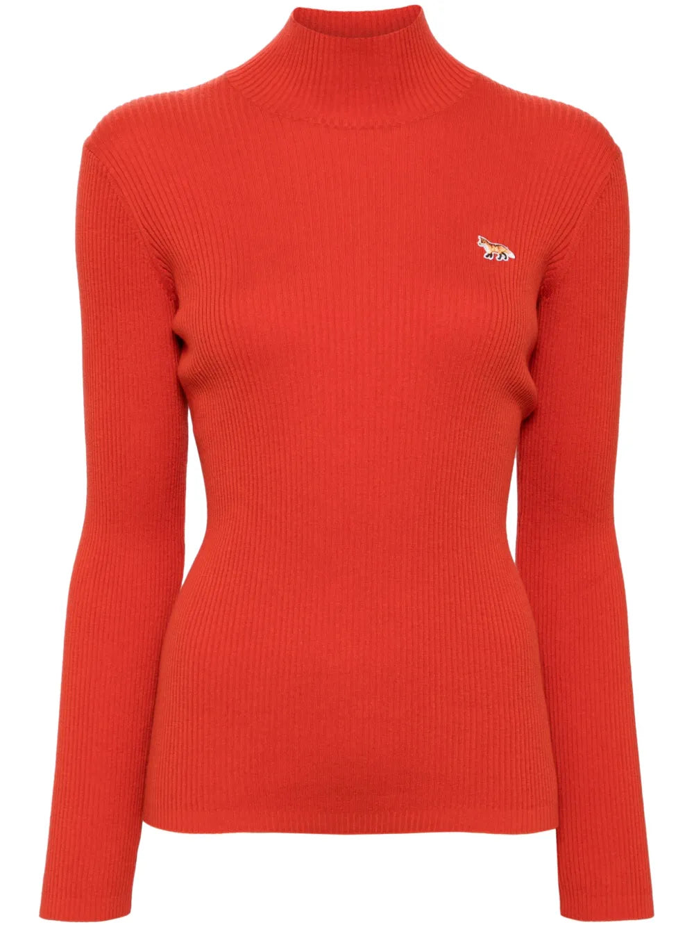Baby Fox Patch High Neck Jumper