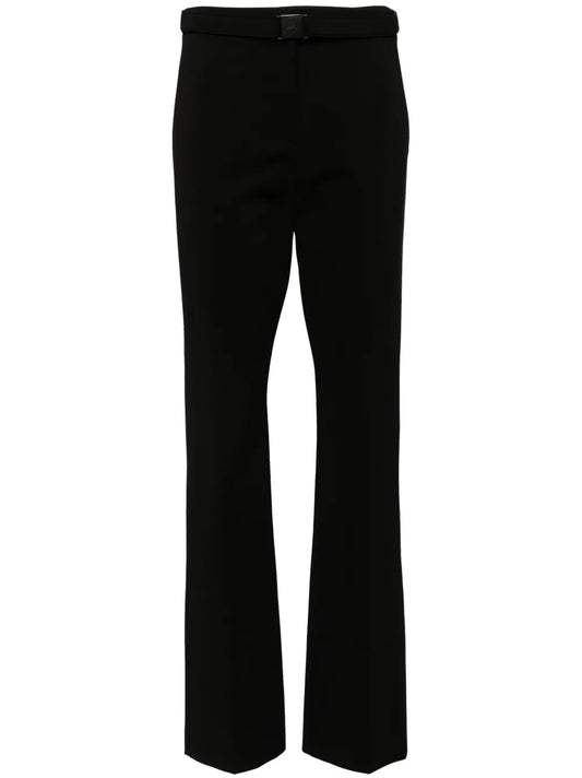 Decorative Buckle Detail Straight Trousers