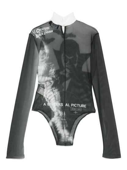Graphic-Print Bodysuit