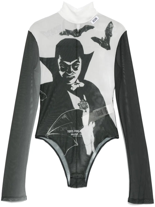 Graphic-Print Bodysuit