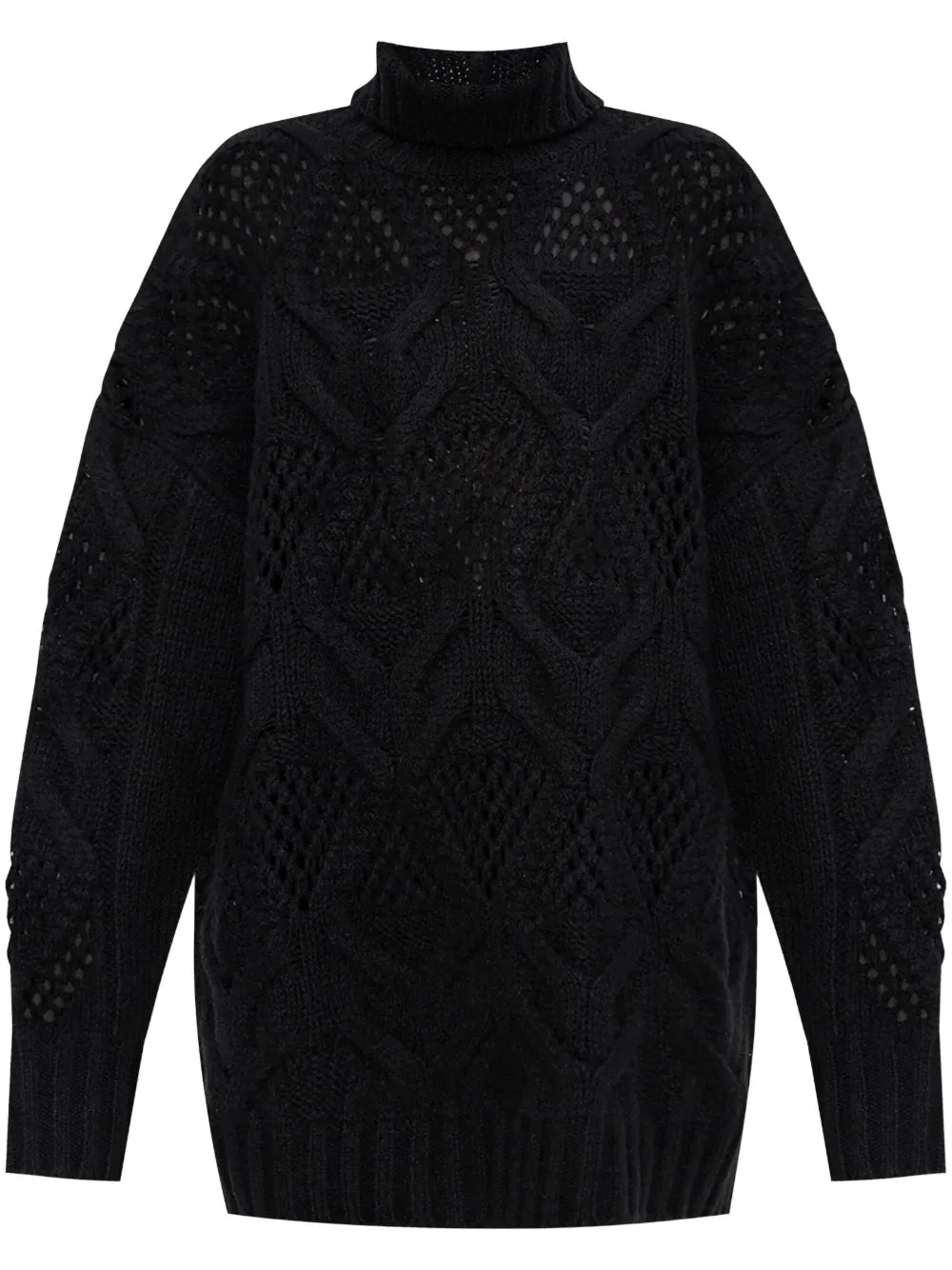Diamond-Knit Maxi Jumper