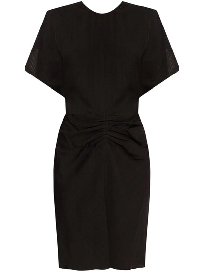 Gathered-Detail Mini Dress